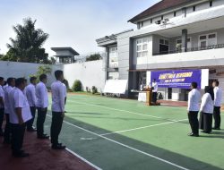 Apel Penandatangan Komitmen Bersama dan Pakta Integritas, Karutan Pinrang Ajak Jajaran Tidak Melakukan Penyimpangan