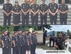 Kepala Bapas Kelas I Palu dan Pejabat Struktural Hadiri Tabur Bunga Peringatan Hari Bhakti Imigrasi ke-75