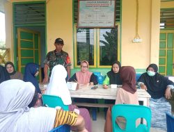 Demi Tercapainya Generasi Penerus Bangsa Babinsa Dampingi Posyandu