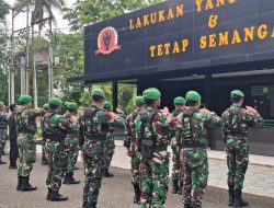 Dalam Rangka Mengantisipasi Bangsit di Kota Sorong, Korem 181/PVT Melaksanakan Apel Kesiapsiagaan