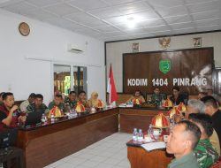 Kodim 1404/Pinrang Libatkan Tim Ahli SID Unhas Pada Rakor Kesiapan Optimasi Lahan (OPLA) Rawa