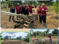 Balai Pemasyarakatan Kelas I Palu Lanjutkan Penanaman Tanaman Pangan, Lakukan Pembajakan Lahan dengan Traktor