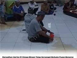 Ramadhan Hari ke-13, Meski Diterpa Banjir Warga Binaan Lapas GorontaloTetap Semangat Buka Puasa Bersama