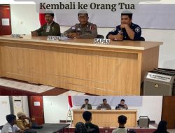 Pembimbing Kemasyarakatan Bapas Kelas I Palu Sukses Diversi, Anak Kembali ke Orang Tua
