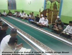 Khataman Al-Qur’an Kedua di Masjid At Taubah: Warga Binaan Antusias, Kalapas Beri Apresiasi Tinggi