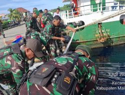 Miras Jenis Sopi 215 Liter Berhasil Di Sita Personel Koramil Banda Saat Razia Miras Bersama Polsek Banda, Di Kapal Sabuk Nusantara 106