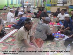 Puasa Sunnah Syawal Mendulang Keberkahan bagi Warga Binaan Lapas Gorontalo