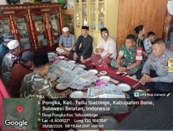 Babinsa Koramil 04/Tellusiattinge Kodim 1407/Bone Hadiri Acara Warga Di Desa Pongka