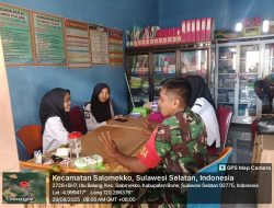 Babinsa Koramil 1407-17/Salomekko Laksanakan Komsos Bersama Guru TK di Kecamatan Salomekko