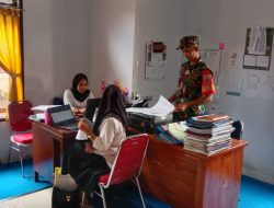 Anggota Koramil Bontocani Kodim 1407/Bone Laksanakan Pengumpulan Data Teritorial Di Kelurahan Kahu, Bontocani