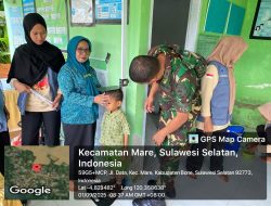 Babinsa Koramil 15/Mare Aktif Dampingi Warga Posyandu Di Desa Binaan