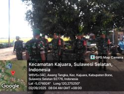 Babinsa Koramil 1407-18/Kajuara Laksanakan Apel Siaga Antisipasi Potensi Unjuk Rasa Berlanjut Di Wilayah Kabupaten Bone