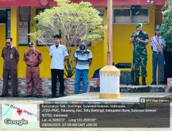 Menjadi Irup Di Sekolah SMA, Babinsa Koramil 04 Tellusiatinge Berikan Nasehat Dan Motifasi Kepada Siswa/Siswi