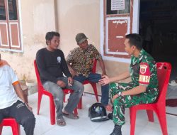 Komsos Dengan Tokoh Masyarakat Dan Tokoh Agama Desa Sumpang Minangae, Ini Penyampaian Babinsa Koramil 1407-13/Sibulue