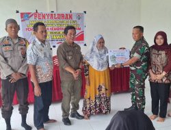 Danramil 02/Dua Boccoe Kodim 1407/Bone Hadiri Penyaluran BLT Dana Desa Di Desa Tawaroe