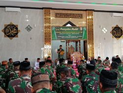 Dandim 1407 Letkol Inf. Laode Muhammad Idrus Pimpin Peringatan Maulid Nabi Di Masjid Manunggal, Bone