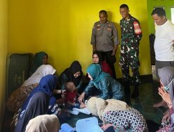Babinsa Koramil 1407-06/Awangpone Dampingi Kegiatan Grebek Stunting Di Desa Carigading