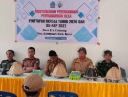 Babinsa Koramil 1407-20/Bontocani Hadiri Musyawarah Desa Penetapan RKPDes Tahun 2026 Di Desa Erecinnong