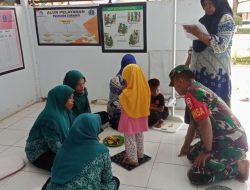 Babinsa Koramil Kajuara Kodim 1407/Bone Dampingi Kegiatan Posyandu Cegah Stunting Di Desa Bulu Tanah