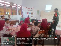 Babinsa Koramil 21/Palakka Berikan Wawasan Kebangsaan kepada Siswa SD Negeri 28 Usa