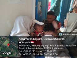 Babinsa Koramil 1407-18/Kajuara Dampingi Kegiatan Posyandu Dalam Upaya Cegah Stunting Di Desa Abbumpungeng