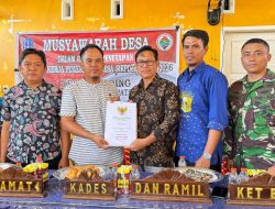 Babinsa Koramil 1407-16/Tonra Hadiri Penetapan RKPDes Tahun Anggaran 2026 Di Desa Biccoing