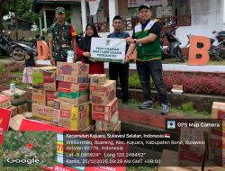 Sinergi Tanpa Batas, Babinsa Koramil 1407-18/Kajuara Kawal Penyaluran Bantuan Baznas Untuk Warga Buareng