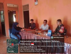 Babinsa Koramil 08/Lamuru Mantapkan Koordinasi Dengan Perangkat Desa Sengeng Palie