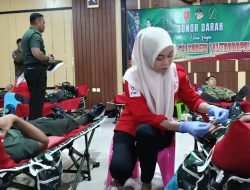 Setetes Darah, Sejuta Harapan : Aksi Nyata Jajaran Kodim 1407/Bone Jelang Hari Bahagia Korem 141/Tp