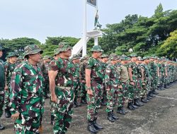 Jelang Peringatan HUT Korem 141/Tp Ke 69 : Danrem Dan Dandim Bone Pimpin Sinergitas TNI-Polri Di TMP Biru