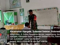 Aksi Nyata Babinsa Koramil 1407-01/Ajangale Tingkatkan Literasi Siswa Di Pelosok Desa