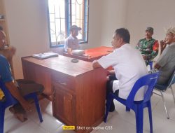 Bangun Sinergitas, Babinsa Koramil 1407-16/Tonra Koordinasi Kamtibmas Bersama Pemdes Rappa
