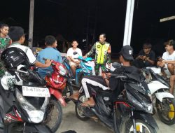 Sasar Wilayah Rawan, Babinsa Kodim Bone Siaga Jaga Kamtibmas