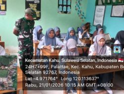 Dukung Generasi Emas, Babinsa Kahu Pastikan Program Makan Bergizi Di Kelurahan Palattae Tepat Sasaran