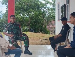 Babinsa Koramil 1407-08/Lamuru Pantau Perkembangan Desa Melalui Dialog Teritorial