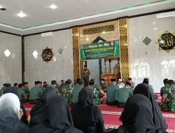Iman Kuat, Negara Hebat! Begini Khidmatnya Peringatan Isra Mi’raj Di Makodim 1407/Bone