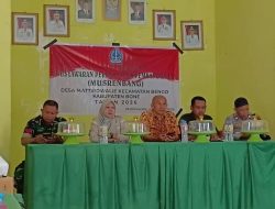 Aksi Nyata Babinsa Koramil 1407-09/Lapri : Pantau Langsung Perumusan Anggaran Pembangunan Di Bengo