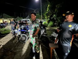 Tutup Celah Kriminalitas, Babinsa Kodim 1407/Bone ‘Sisir’ Wilayah Pelosok Hingga Perkotaan Lewat Patroli Malam
