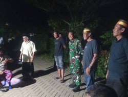 Jaga Kondusifitas Wilayah, Babinsa Kodim 1407/Bone Intensifkan Patroli Malam