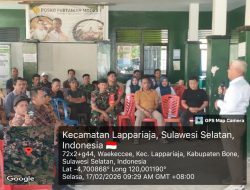Cari Solusi Kendala Tani, Babinsa Koramil 09/Lapri Kodim 1407/Bone Sambangi Penyuluh Pertanian Waekeccee