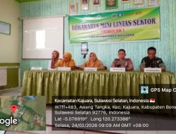 Tingkatkan Layanan Kesehatan, Babinsa Koramil 1407-18/Kajuara Kodim Bone Hadiri Evaluasi Lintas Sektoral