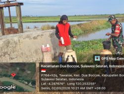 Babinsa Koramil 1407-02/Dua Boccoe Kodim Bone Dampingi Petani Laksanakan Penyemprotan Herbisida