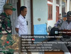 Kunjungi Kantor Desa, Babinsa Koramil 1407-19/Kahu Pastikan Komunikasi Berjalan Dua Arah
