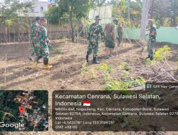 Sinergitas Dan Disiplin : Aksi Personel Koramil 03/Cenrana Kodim 1407/Bone Dalam Pembenahan Pangkalan