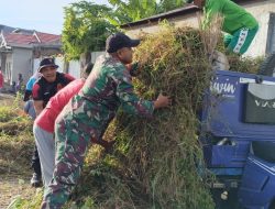 Wujudkan Lingkungan Asri, Babinsa Tanete Riattang Kodim 1407/Bone Dan Warga Mannurunge Kompak Gelar Karya Bakti