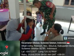 Cegah Stunting Sejak Dini, Babinsa Sibulue Kodim Bone Kawal Ketat Pelayanan Posyandu