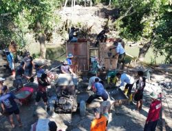Tancap Gas! Intip Progres Pembangunan Jembatan Garuda Maccope Bersama Prajurit Kodim 1407/Bone