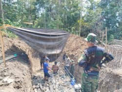 Instruksi Dandim Bone : Pastikan Pembangunan Jembatan Garuda Tahap III Kokoh Dan Tepat Waktu