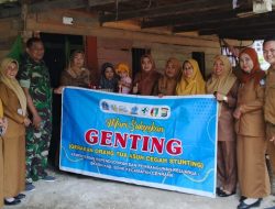 Dukung Program Nasional, Babinsa Koramil 03/Cenrana Intensifkan Penanganan Stunting Di Wilayah Binaan