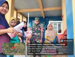 Pastikan Tumbuh Kembang Balita Optimal, Babinsa Kajuara Kodim 1407/Bone Dampingi Posyandu Di Desa Padaelo